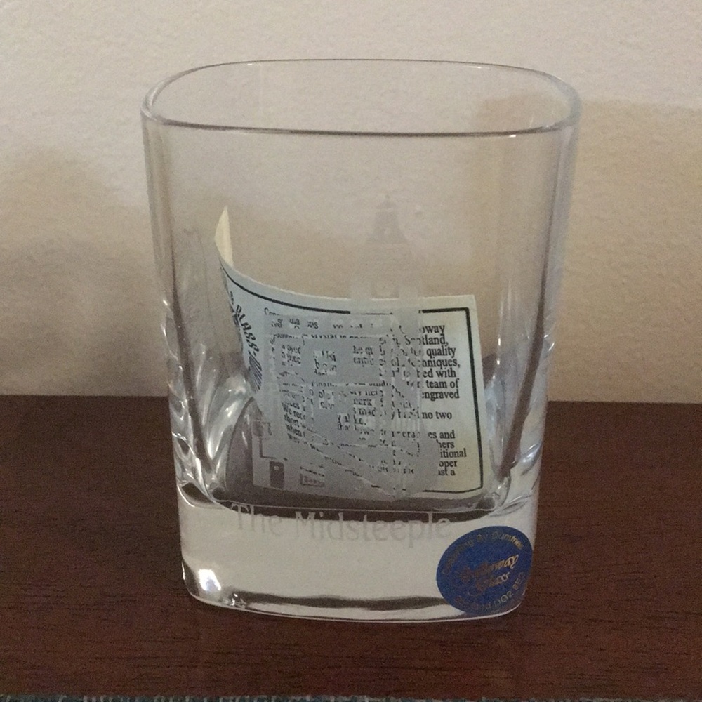 Scottish crystal rocks glass